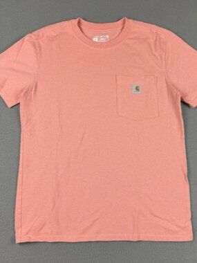 Carhartt T Shirt Womens Pink Logo Pocket Tee 103067 P19 Short Sleeve